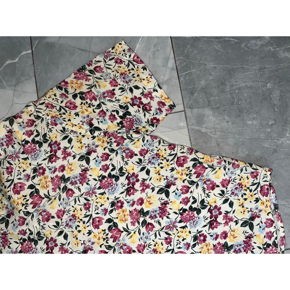 Vintage Separate Scene Floral Blouse M - Picture 8 of 8